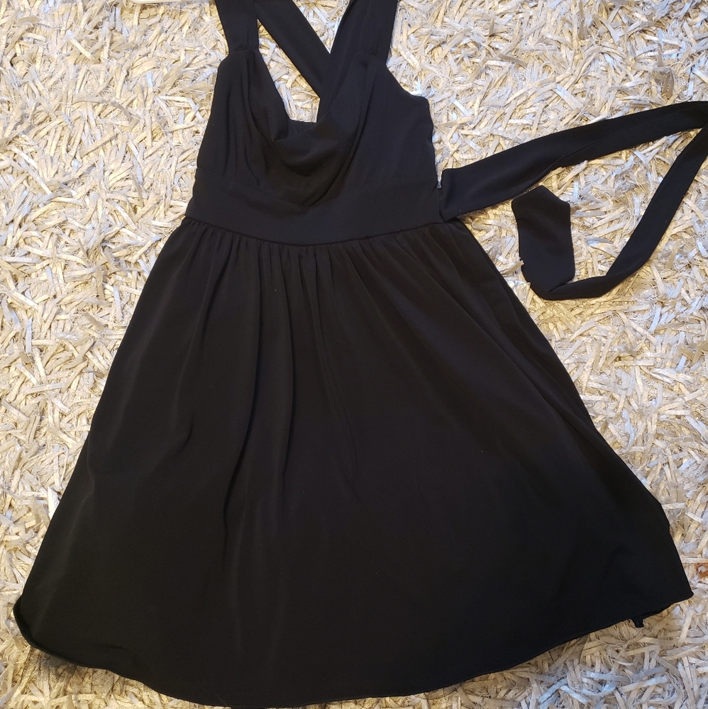 Little black baby doll dress